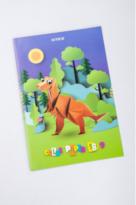 Папір кольоровий, А4, 18 аркушів, 9 кольорів, односторонній